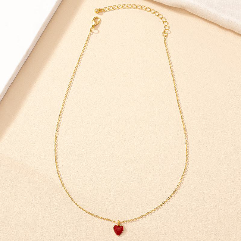 Ig Style Korean Style Heart Shape Alloy Wholesale Pendant Necklace