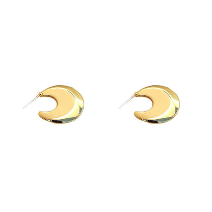 1 Pair Basic Classic Style Solid Color Plating Alloy 14k Gold Plated Silver Plated Ear Studs