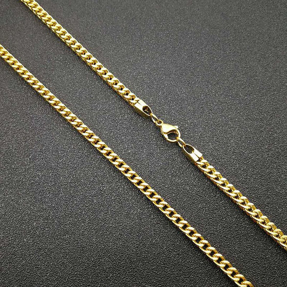 Men Hip Hop Geometric Titanium Steel PVD Plating Necklaces