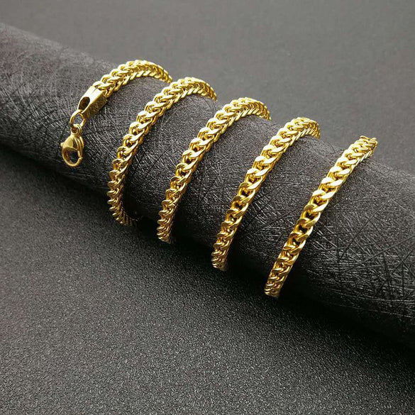 Men Hip Hop Geometric Titanium Steel PVD Plating Necklaces