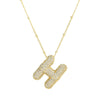 Simple Style Classic Style Letter Copper 18k Gold Plated Pendant Necklace In Bulk