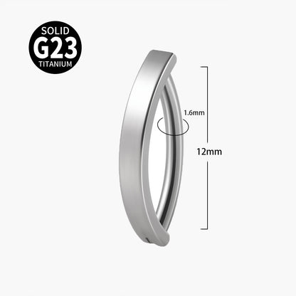 Simple Style Geometric Titanium Steel Buckle Opal Zircon Belly Ring