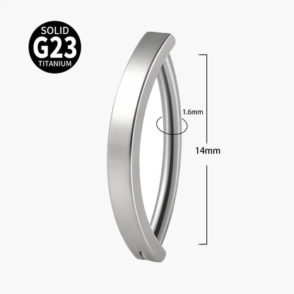 Simple Style Geometric Titanium Steel Buckle Opal Zircon Belly Ring