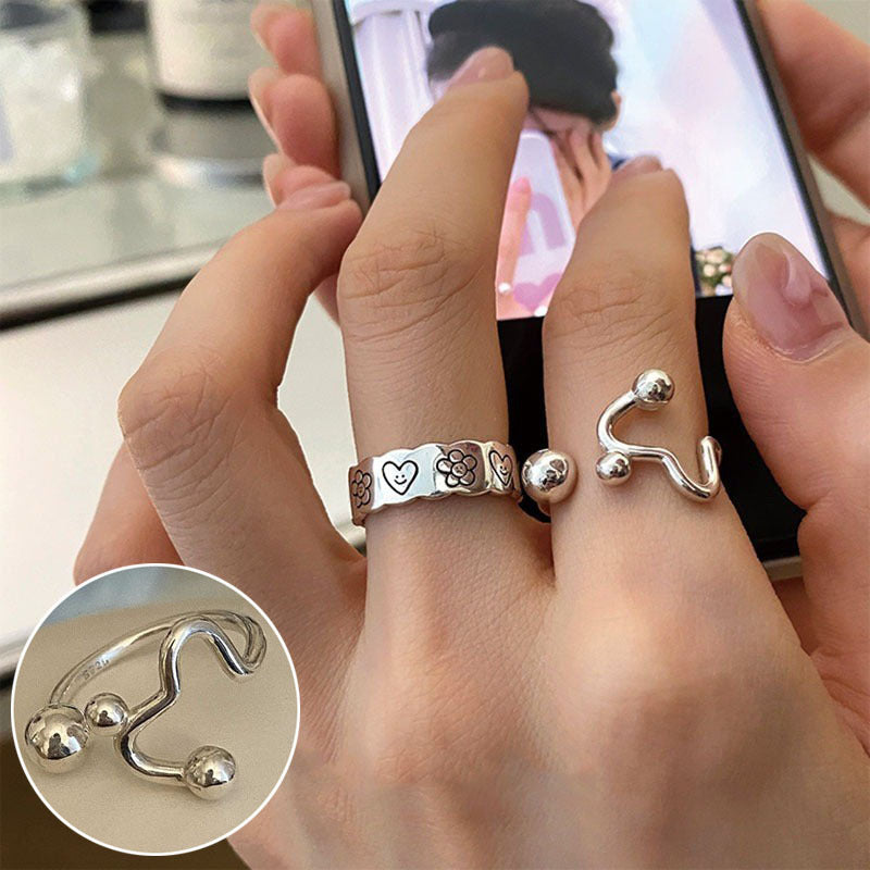 Simple Style Commute Heart Shape Copper Gold Plated Rings In Bulk