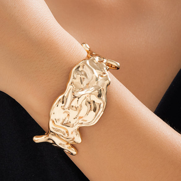 Elegant Glam Geometric Alloy Plating Women's Bracelets Earrings Necklace