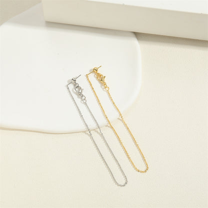 Elegant Simple Style Commute Paper Clip Copper 14k Gold Plated White Gold Plated Bracelets Necklace In Bulk