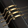 Stainless Steel Simple Style Star Crown Butterfly Bracelets