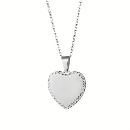Simple Style Commute Heart Shape Stainless Steel Plating 18k Gold Plated Women's Pendant Necklace