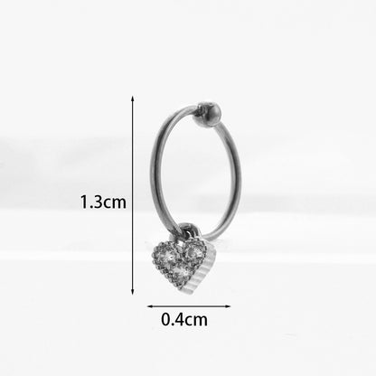 Exaggerated Heart Metal Earrings