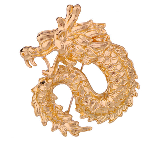 Business Dragon Alloy Plating Men's Brooches