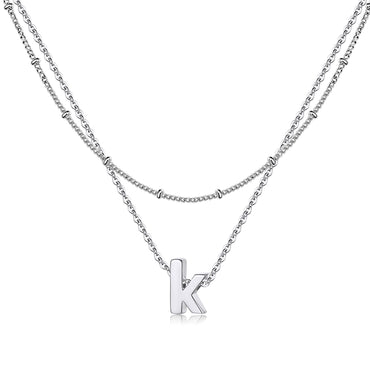 Simple Style Letter Copper 14k Gold Plated Double Layer Necklaces In Bulk