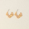1 Piece Simple Style Commute C Shape Solid Color Plating Alloy Ear Studs