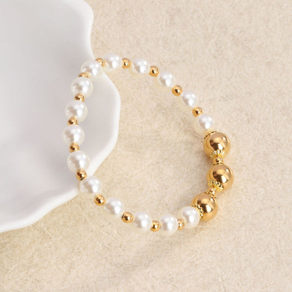 Simple Style Commute Doll Constellation Crown Natural Stone Titanium Steel Wholesale Bracelets