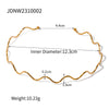 Ig Style Geometric Titanium Steel Plating 18k Gold Plated Choker