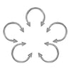 Classic Style Solid Color Stainless Steel Nose Ring In Bulk