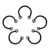 Classic Style Solid Color Stainless Steel Nose Ring In Bulk