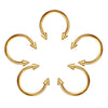 Classic Style Solid Color Stainless Steel Nose Ring In Bulk