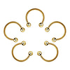 Classic Style Solid Color Stainless Steel Nose Ring In Bulk