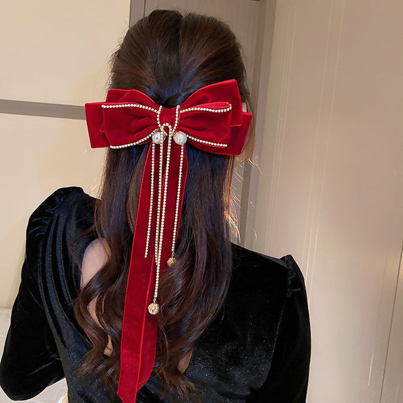 Women'S Sweet Bow Knot Cloth Hair Clip