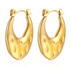 1 Pair Simple Style Classic Style Solid Color Plating Stainless Steel Gold Plated Earrings