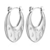 1 Pair Simple Style Classic Style Solid Color Plating Stainless Steel Gold Plated Earrings