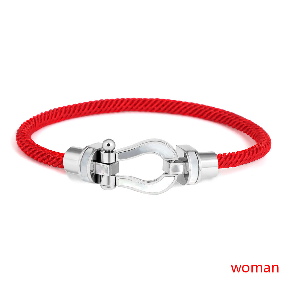 Lady Solid Color Stainless Steel Women's Bracelets