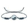 Simple Style Tai Chi Alloy Knitting Unisex Drawstring Bracelets