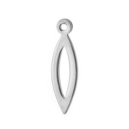 1 Piece Solid Color Stainless Steel Stoving Varnish Pendant Jewelry Accessories