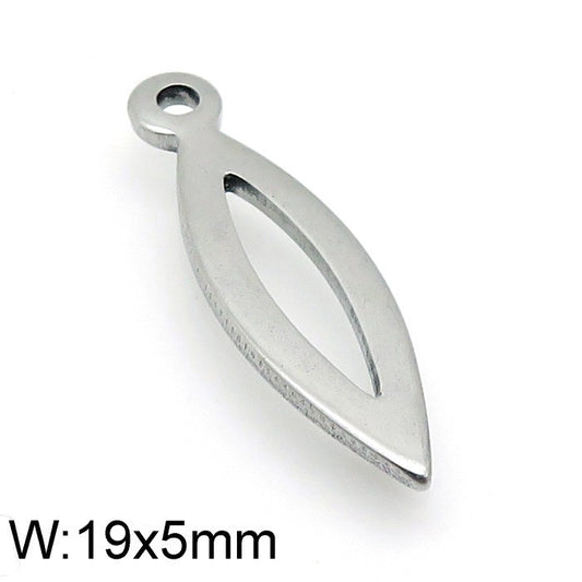 1 Piece Solid Color Stainless Steel Stoving Varnish Pendant Jewelry Accessories