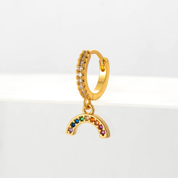 Insect Plating Metal Artificial Gemstones Earrings