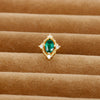 1 Piece Shiny Round Carrot Flower Plating Inlay Stainless Steel Zircon Cartilage Earrings