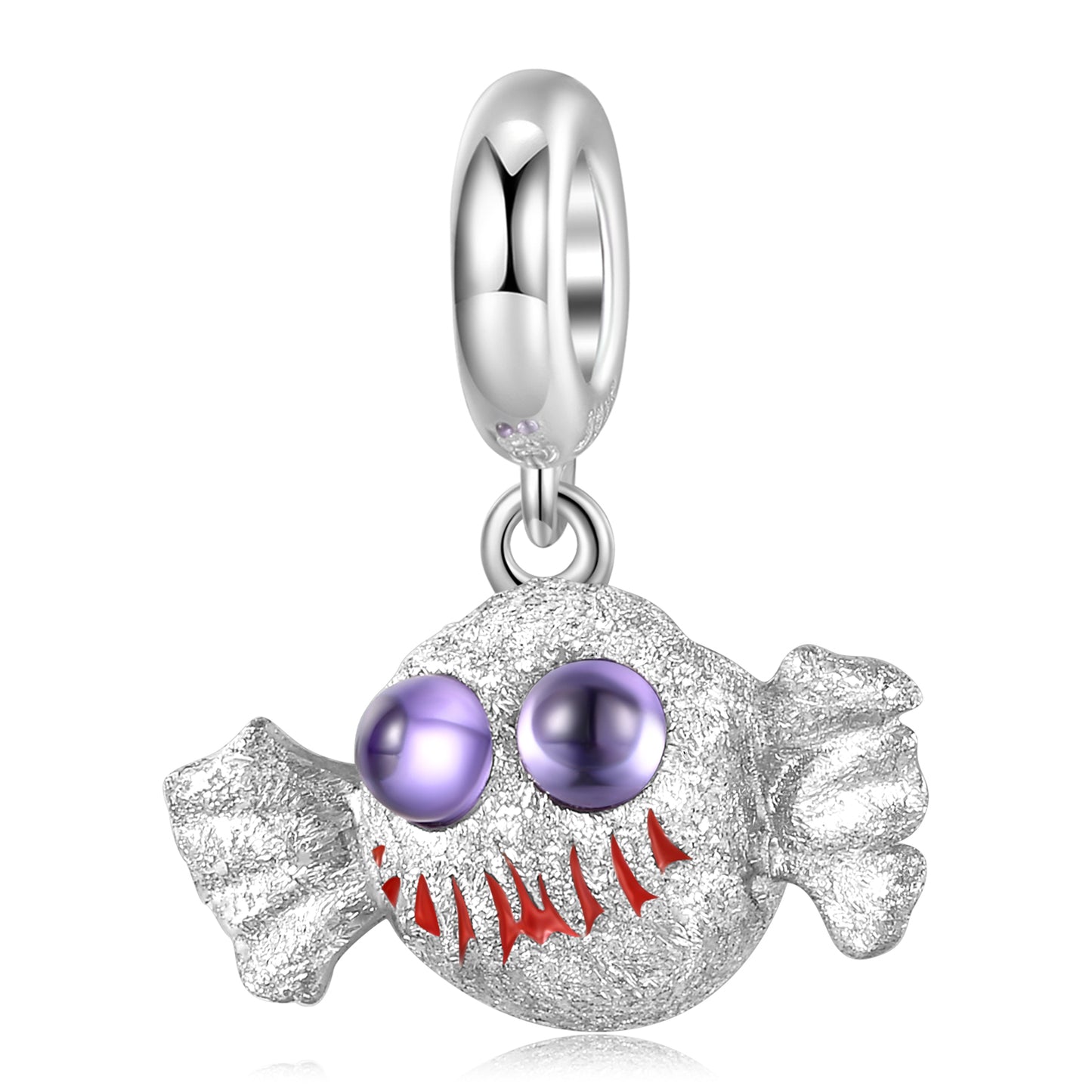 Retro Flower Skull Sterling Silver Epoxy Jewelry Accessories