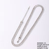Ig Style Hip-hop Rectangle Copper Plating Chain Inlay Zircon Necklace