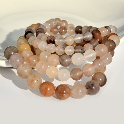 Basic Round Natural Stone Beaded Handmade Bracelets