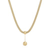 Elegant Butterfly Titanium Steel Plating Inlay Artificial Pearls Shell 18k Gold Plated Layered Necklaces