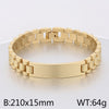 Casual Retro Solid Color Titanium Steel Plating Bracelets