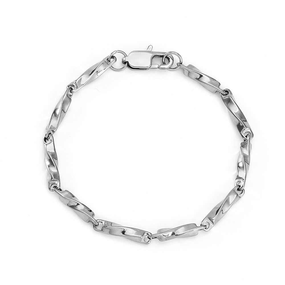 Stainless Steel Simple Style Solid Color Polishing Bracelets Necklace