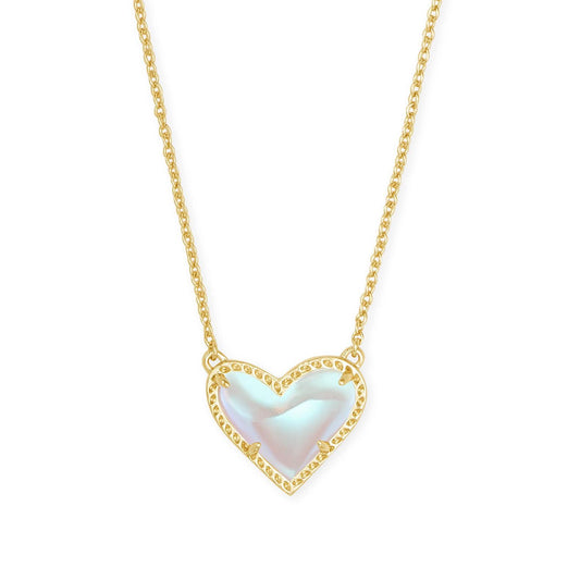 Casual Simple Style Heart Shape Copper Plating 18k Gold Plated Pendant Necklace