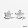 Simple Style Classic Style Star Stainless Steel Polishing Plating 14k Gold Plated White Gold Plated Gold Plated Earrings Necklace