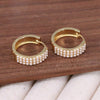 1 Pair Ig Style Elegant Geometric Plating Inlay Copper Artificial Pearls 18k Gold Plated Earrings