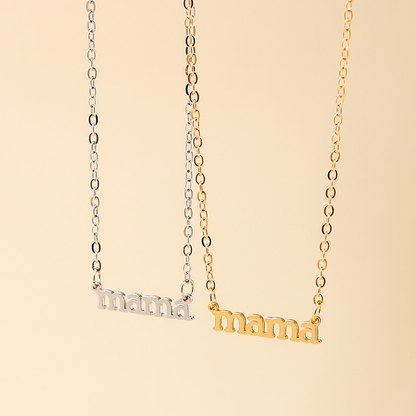 Mama Simple Style Letter Alloy Mother's Day Women's Necklace