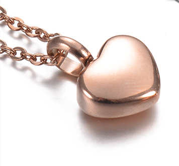 Sweet Heart Shape Stainless Steel Plating Charms Pendant Necklace