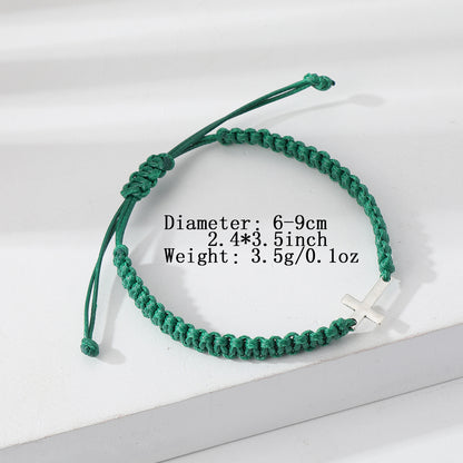 Simple Style Cross Synthetic Fibre Knitting Women's Bracelets