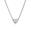 Simple Style Commute Letter Heart Shape Stainless Steel Polishing Plating Inlay 18k Gold Plated Necklace