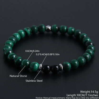 Classic Style Round Natural Stone Bracelets