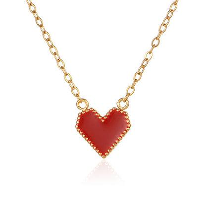 Retro Heart Shape Stainless Steel Pendant Necklace