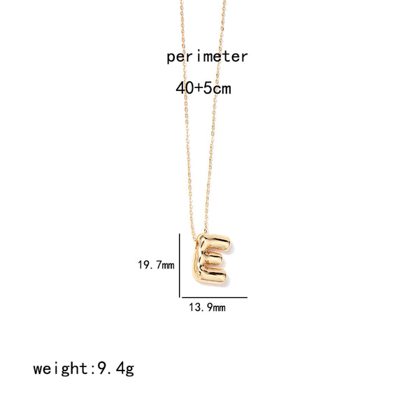 Ig Style Simple Style Letter Stainless Steel Copper Polishing Plating 18k Gold Plated Pendant Necklace