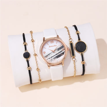 Elegant Retro Geometric Buckle Quartz Women's Watches