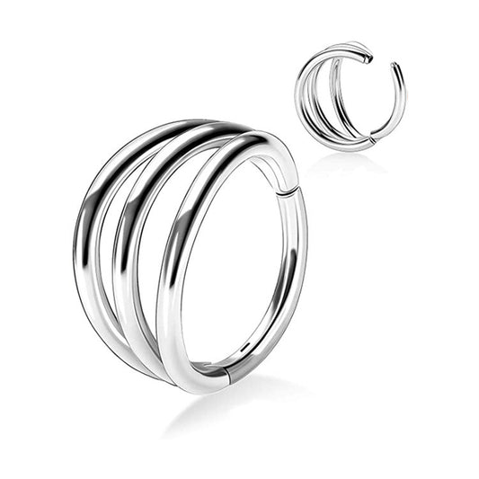 Simple Style Solid Color Stainless Steel Nose Ring In Bulk