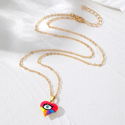 Vintage Style Simple Style Classic Style Heart Shape Copper Pendant Necklace